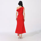 Robe longue plissée taille haute — Élégance intemporelle