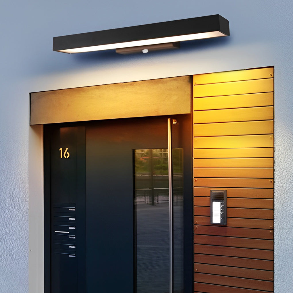 Black stainless steel outdoor light fixture