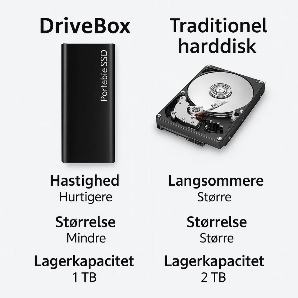 DriveBox | Stockage USB-C compact de 4 To pour le travail et les déplacements