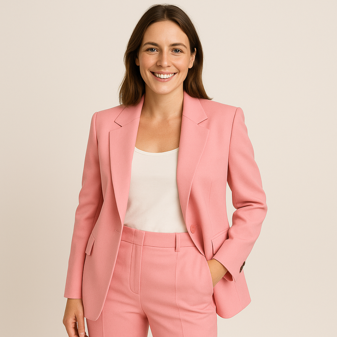 Tailleur élégant pour femme - Veste et pantalon slim pour cérémonie ou travail