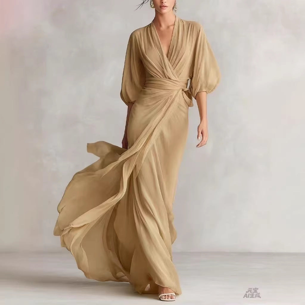 Robe longue épurée — Élégance intemporelle