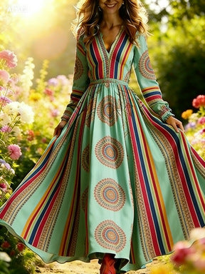 Robe florale effet 3D — Élégance casual