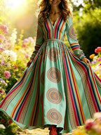 Robe florale effet 3D — Élégance casual