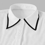 Chemise à manches longues unie