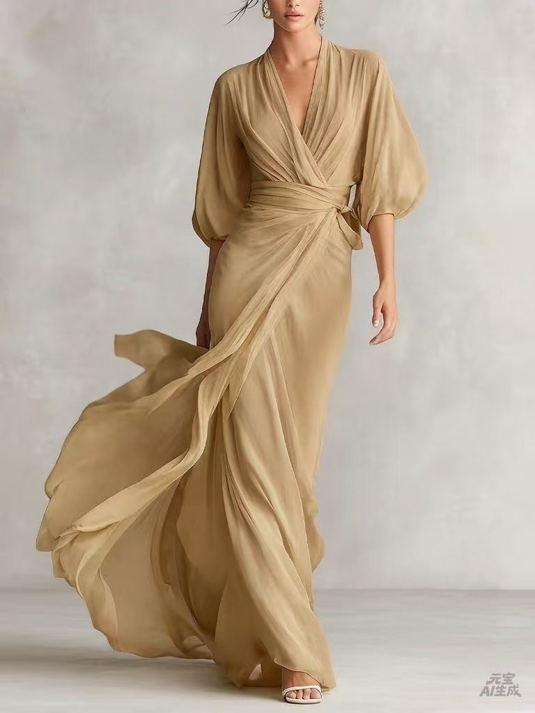 Robe longue épurée — Élégance intemporelle