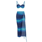 Dalida — Blue Beach Wrap Set