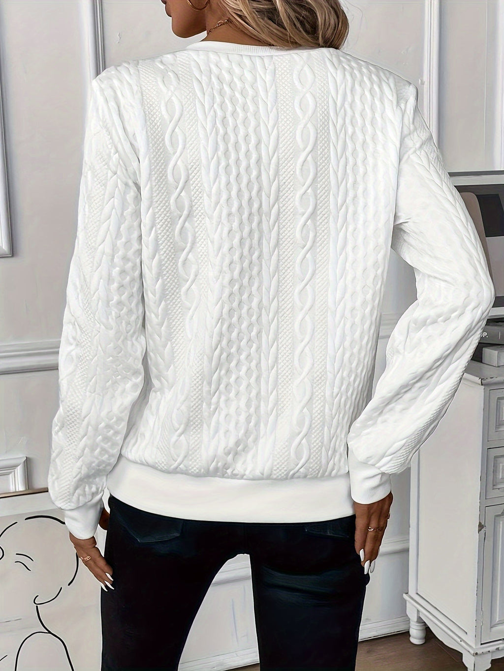 Pull tricoté élégant pour l'automne