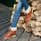 Women's waterproof fleece boots with warm wool lining - Ideal for winter