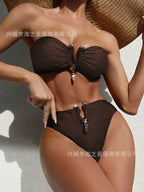 Maillot de bain fendu 2 pièces - Chic&Shines