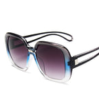 Lunettes de soleil à grande monture dégradée - Chic&Shines