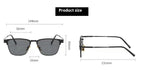 Lunette de soleil carrée rétro protection UV