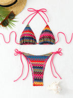 Xena — Bikini deux-pièces fendu orange