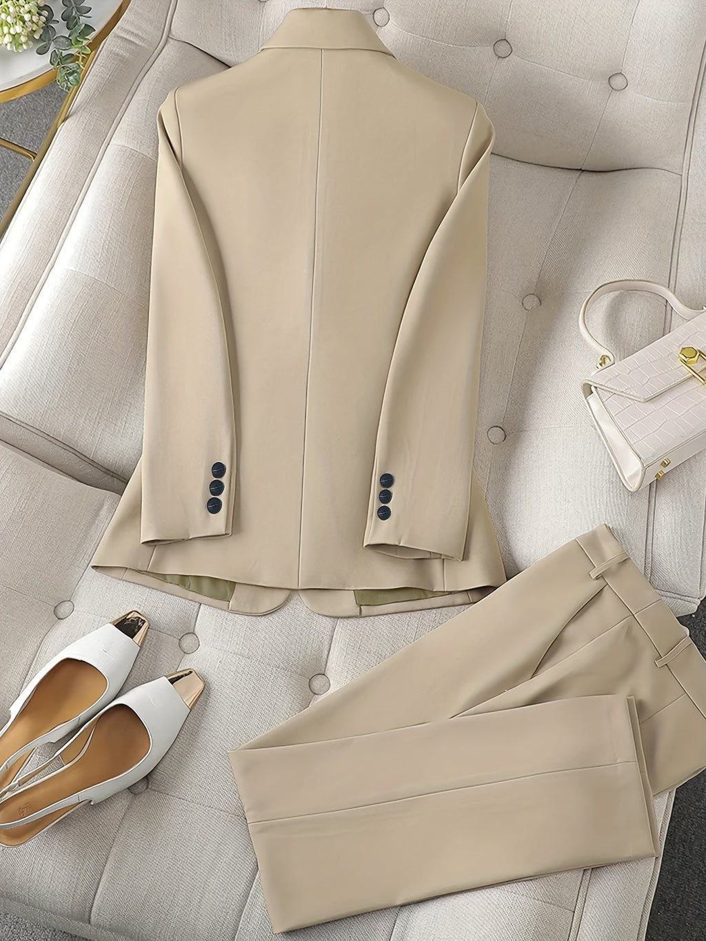 Blazer classique pour femme avec col à revers - Intemporel et élégant - Pour toutes les saisons