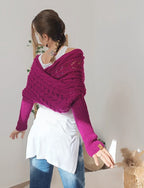 Serviette de bain en tricot bohémien pour femmes - Édition Automne