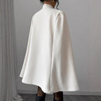 Stylish wool coat with frog fastenings