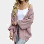 Gilet tricoté décontracté chic pour femme - Automne