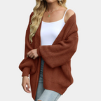 Gilet tricoté décontracté chic pour femme - Automne