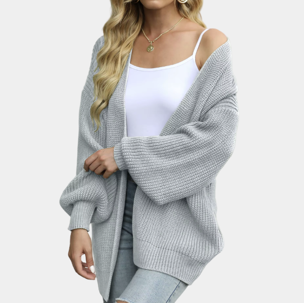 Gilet tricoté décontracté chic pour femme - Automne