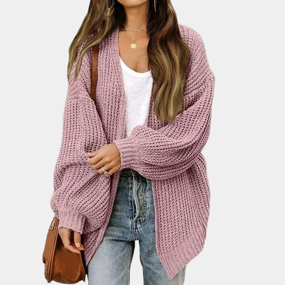 Gilet tricoté décontracté chic pour femme - Automne
