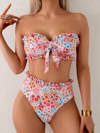 Yseult — Floral Ruffled Two-Piece Bikini