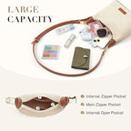 Straw woven shoulder bag