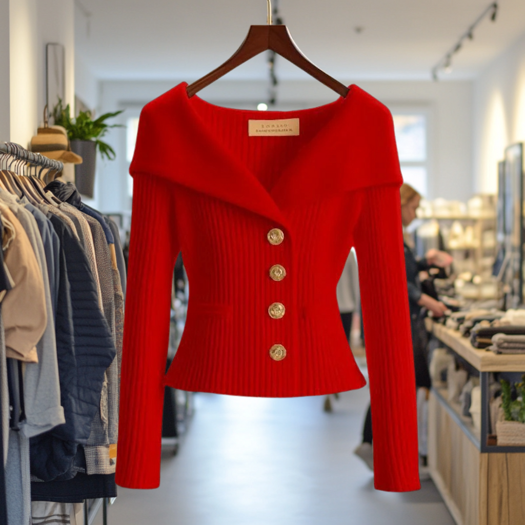 Annika I Luxurious knit jacket