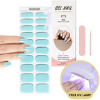 Set d'autocollants pour ongles en gel avec lampe UV