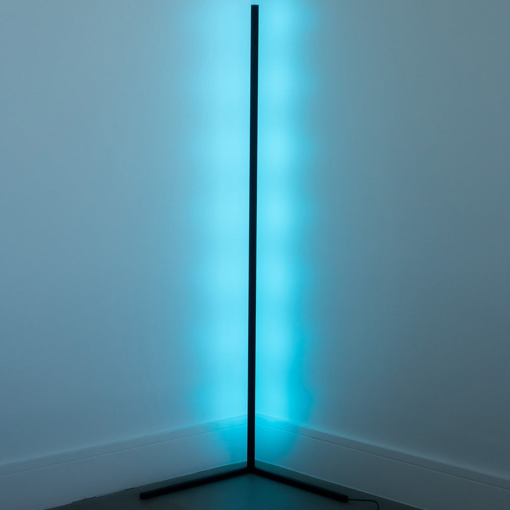Lampe d'angle LED mince - Luminosité réglable pour le salon ou la chambre à coucher