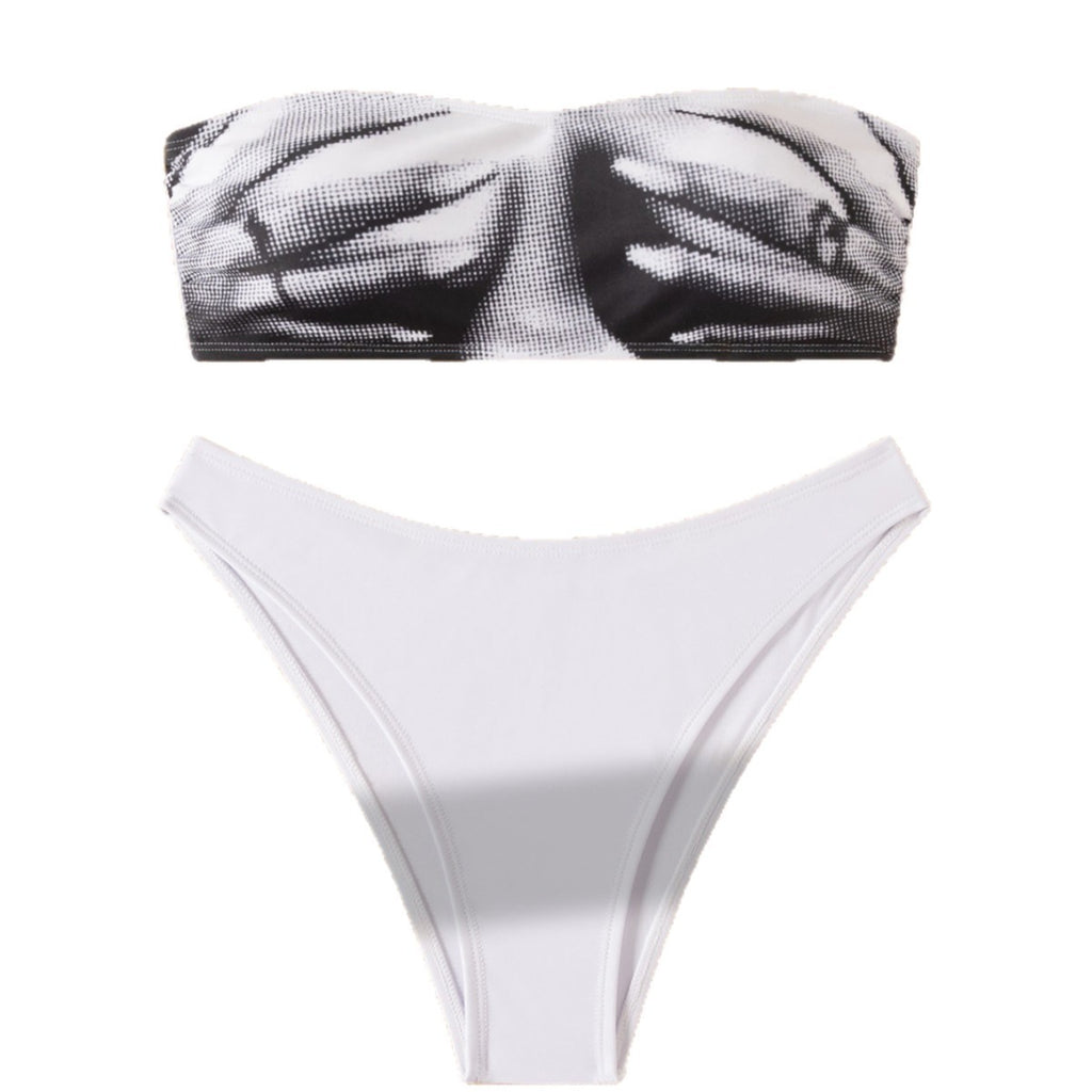 Mirabelle — Bikini deux-pièces bandeau blanc