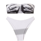 Mirabelle — Bikini deux-pièces bandeau blanc