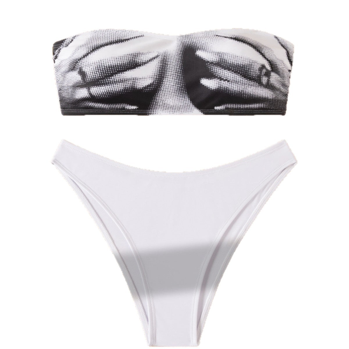 Mirabelle — Bikini deux-pièces bandeau blanc