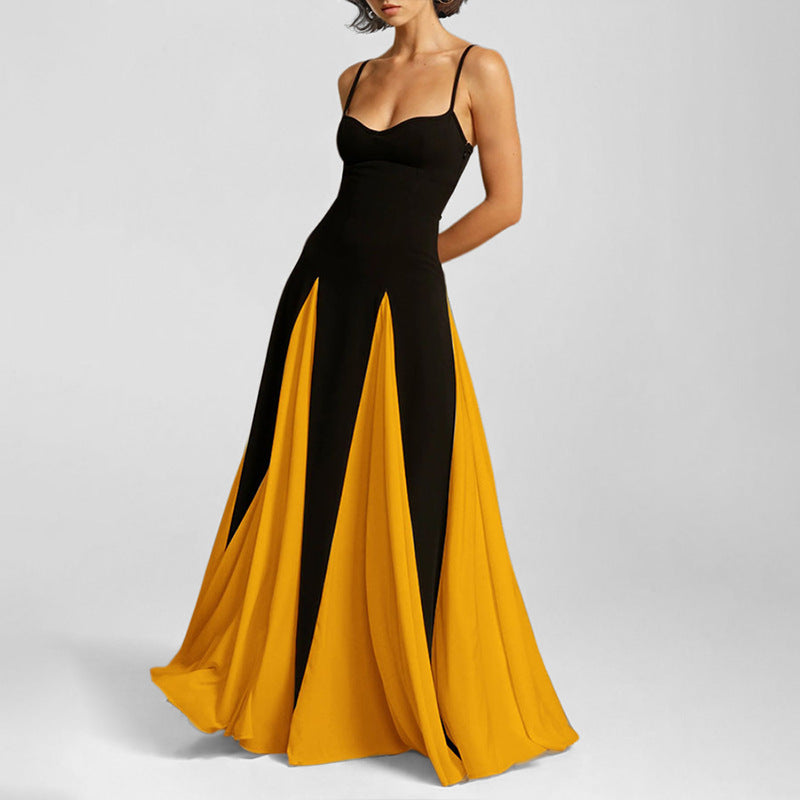 Solid color high-waisted wrap dress