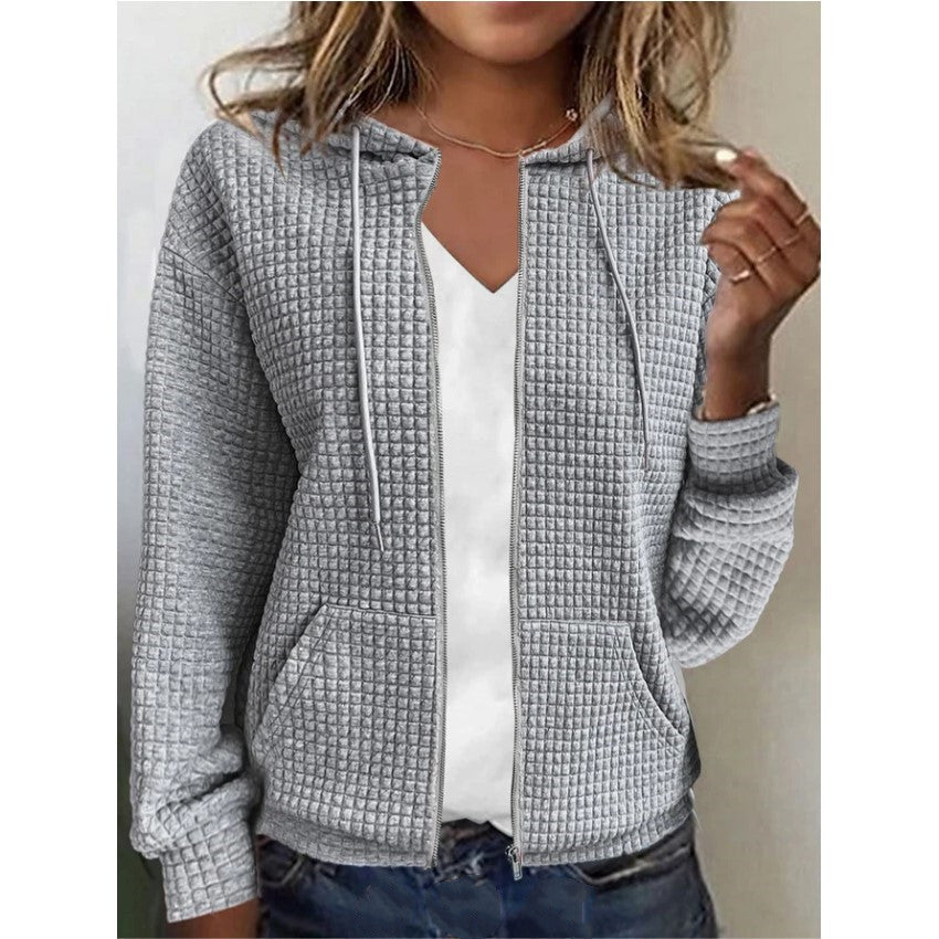 Veste à capuche fermeture éclair - Chic&Shines
