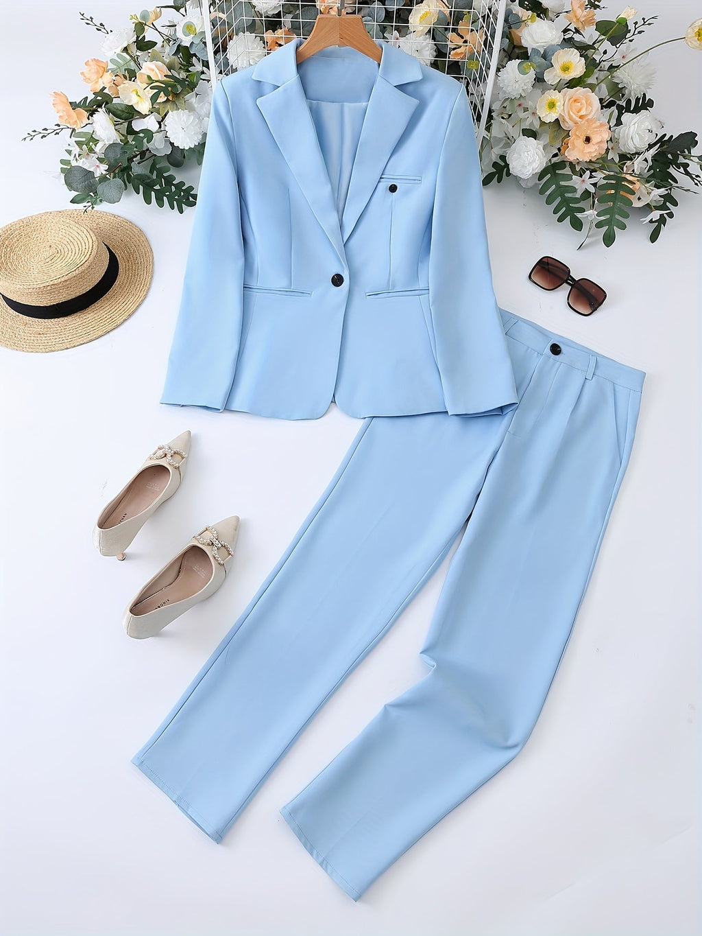 Blazer classique pour femme avec col à revers - Intemporel et élégant - Pour toutes les saisons