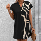 Robe courte ample imprimée - Chic&Shines
