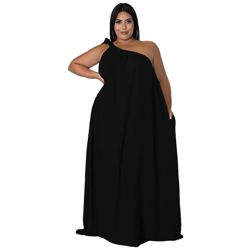 Robe longue balançoire épaules dénudées - Chic&Shines