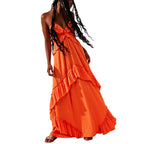 Sleeveless V-neck maxi dress