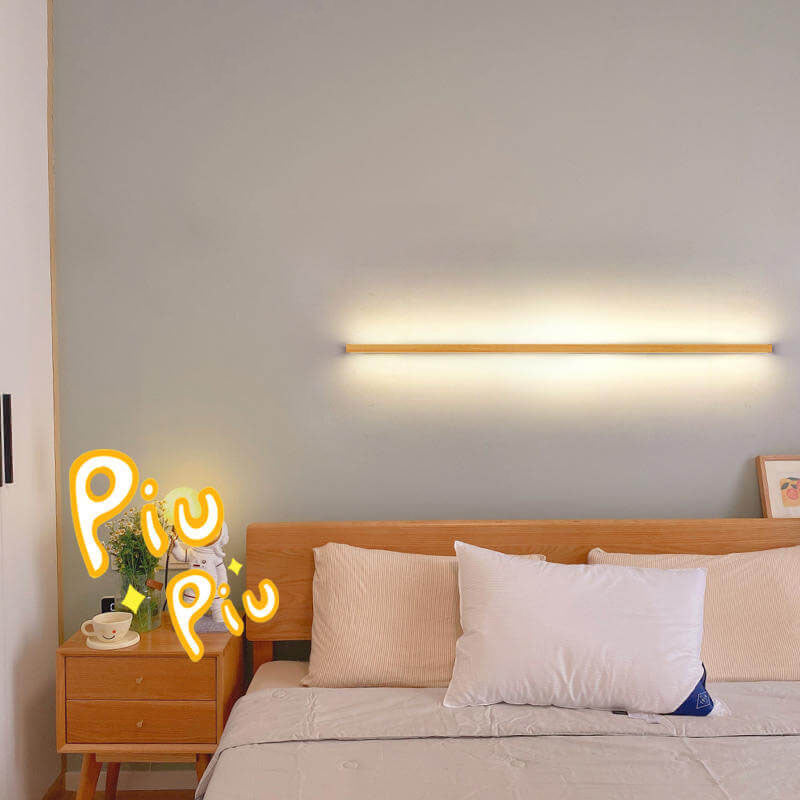 Appliques murales Luminaire LED minimaliste en bois