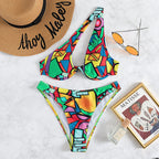 Maillot de bain 2 pièces fendu