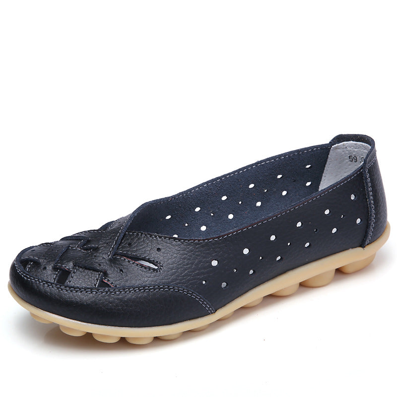 FrenchMinia - Ballerines en cuir ultra-confortable pour l'automne