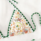 Mila — Green wrap two-piece bikini