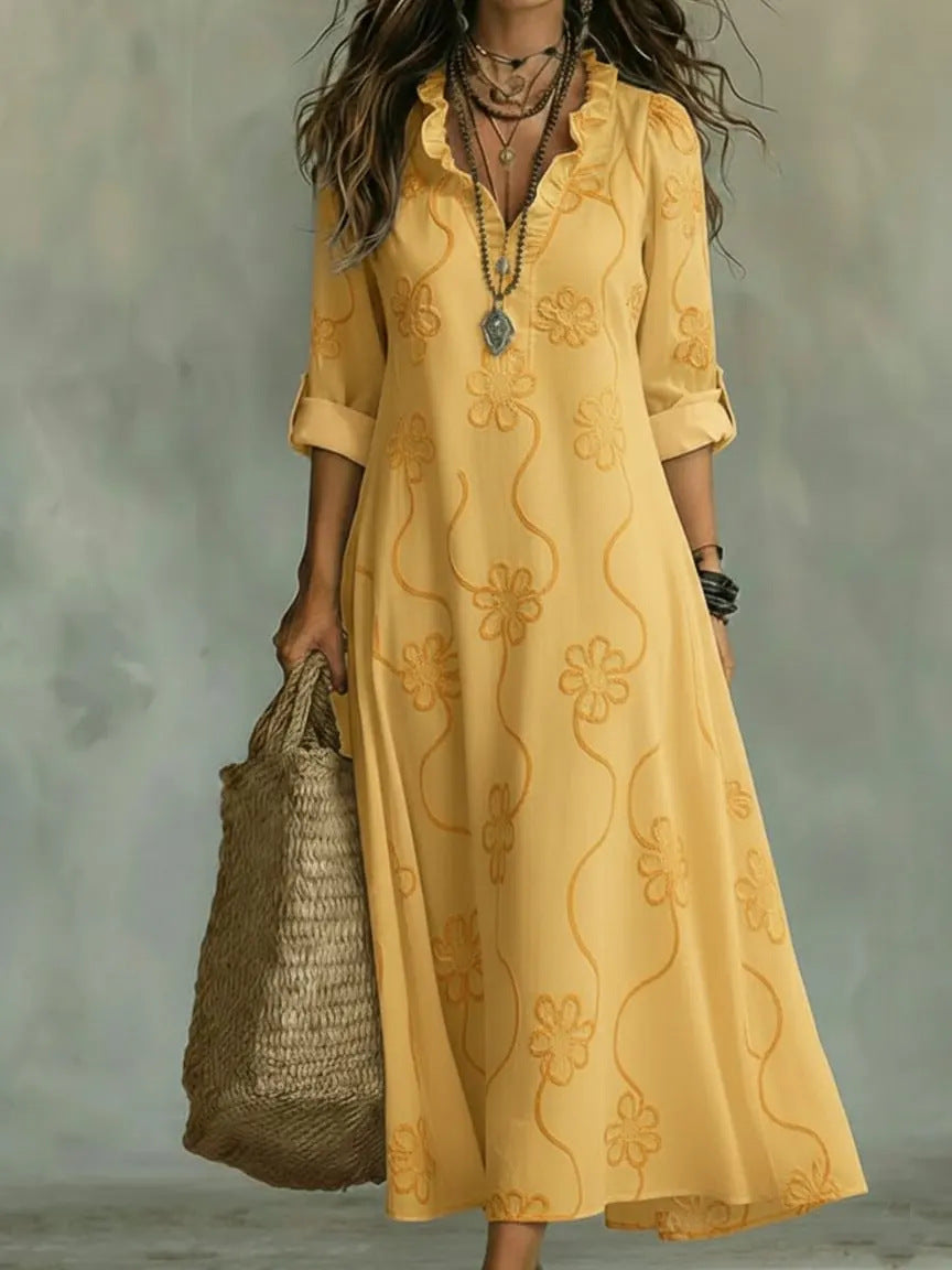 Robe Ample Imprimée - Coupe Décontractée Chic
