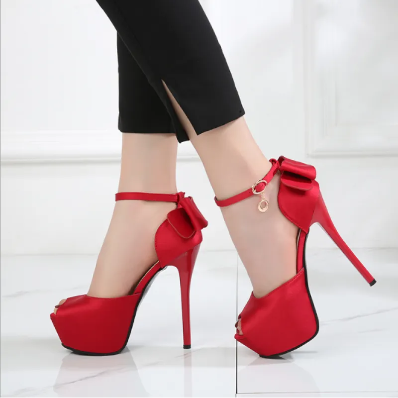 Talon aiguille design Peep Toe - Chic&Shines