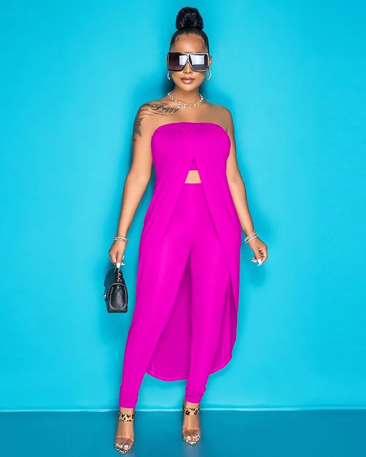 Ensemble Haut Long Et Pantalon Crayon - Chic&Shines
