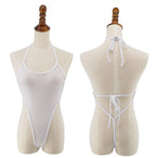 Margaux — Maillot une pièce taille haute blanc