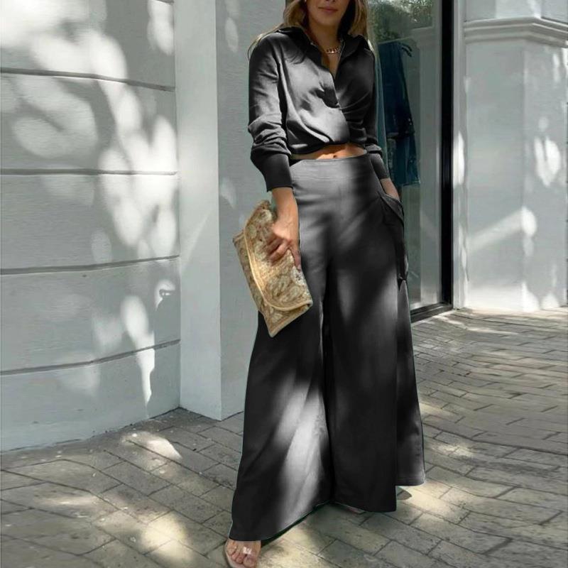 Ensemble haut manche longue et bas ample - Chic&Shines