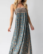 Robe sans manches motifs floraux - Coupe décontractée