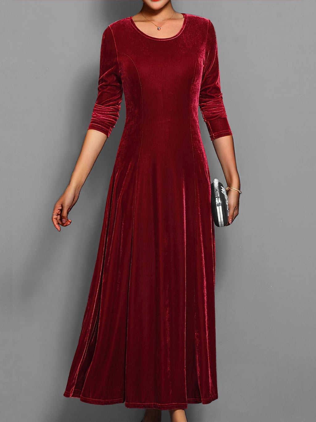 Robe longue de soirée pour femme de style classique
