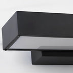Black stainless steel outdoor light fixture