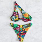 Maillot de bain 2 pièces fendu